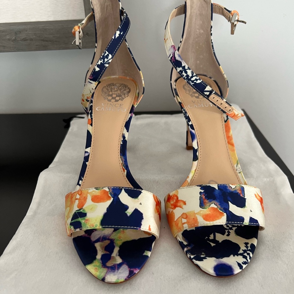 Vince Camuto Multicolor Floral Heels